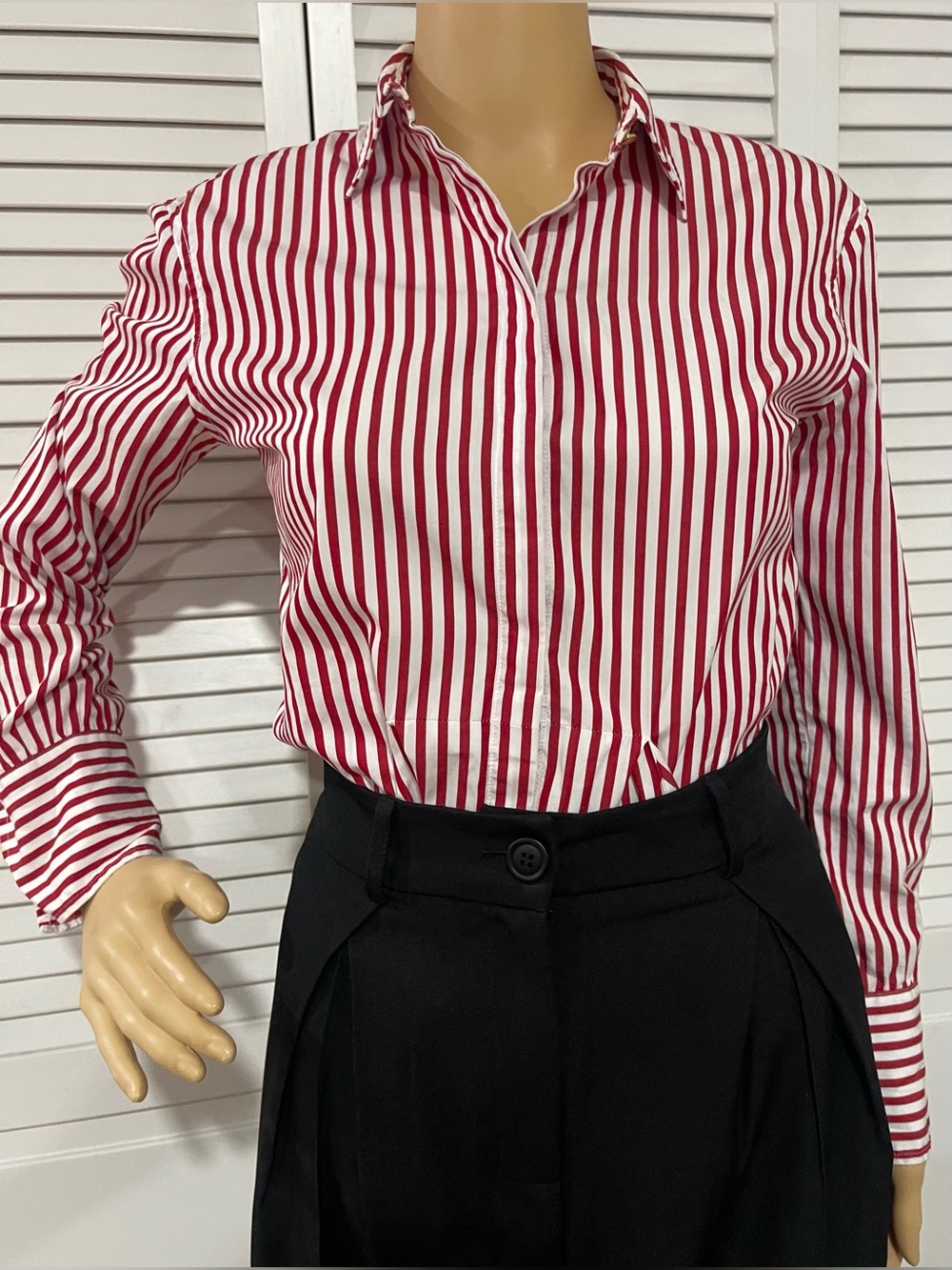 Ralph Lauren Red and White Striped Tee